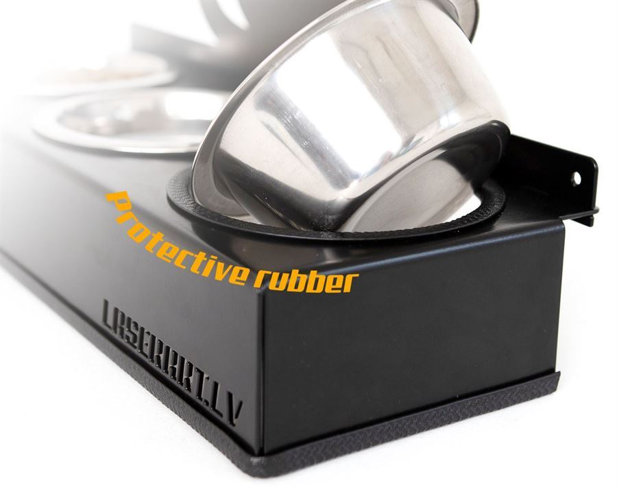 Šunų lesykla su 2 dubenėliais, Pumik šunų veislė