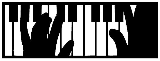 Metal Wall Art Panel / Decor - Piano Lovers